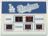 Los Angeles Dodgers MLB Scoreboard Clock & Thermometer (14x19)