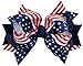 USA 4th of July 5 Inch Loopy Hair Bow By Funny Girl Designs