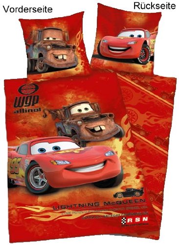 Herding 442957050412 Bettw&auml;sche Disney&acute;s Cars, Kopfkissenbezug: 80 80 cm, Bettbezug: 135 200 cm, Linon