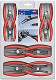 KNIPEX 00 20 04 SB 8-Piece Precision Circlip Snap-Ring Pliers Set