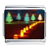 Christmas Glow Italian Charms Bracelet Link