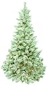 Bethlehem Lights Pre-Lit 7-1/2-Foot Flocked Buffalo Christmas Tree