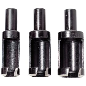 General Tools S31  3/8-Inch, 1/2-Inch, 5/8-Inch Plug Cutter Set