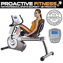 ProActive Fitness® Recliner Pro 550e : 40-400Watt (EMS) Programmable Recumbent Bike : Heart Rate Control / Body Fat Programs