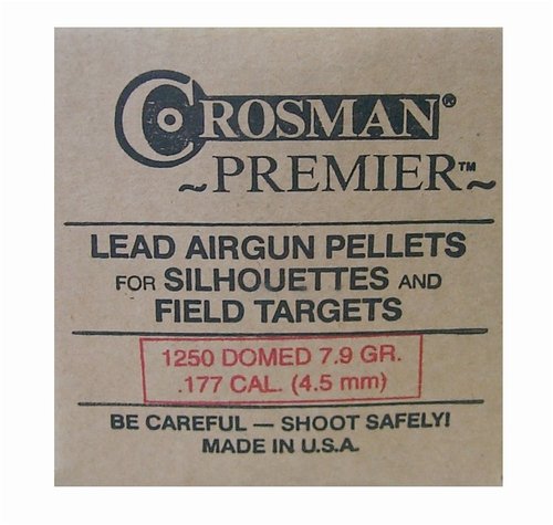 Crosman Premier Light .177 Cal, 7.9 Grains, Domed, 1250/Box