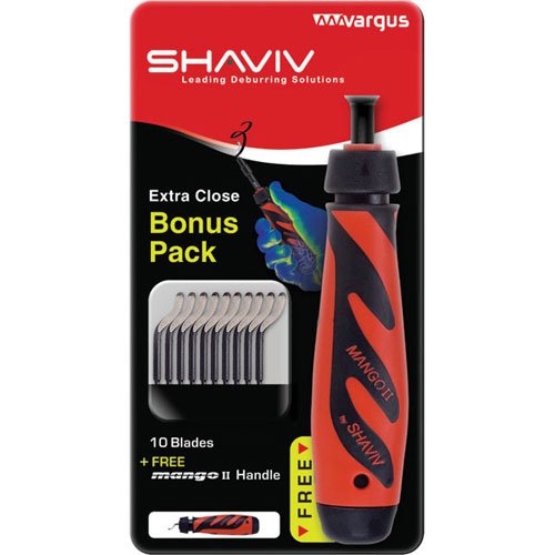 SET E with Mango II Handle with 10pc E100 HSS Blades Shaviv 29250 On Sale