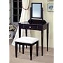 Espresso Finish Wood 3 Pc Vanity Bedroom