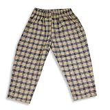 Mis Tee V-Us - Boys Plaid Flannel Pant, Camel, Navy