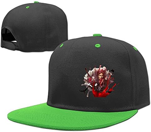 NJ Apparel Damon Poster Kid's Cap Adjustable Flatbill Cap KellyGreen