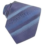 Roberto Cavalli - Roberto Cavalli Blue Leopard Stripes Woven Silk Tie