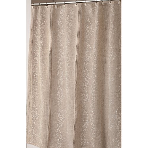 Lenox Pin Tuck Shower Curtain French Perle Daniel A Matthewser
