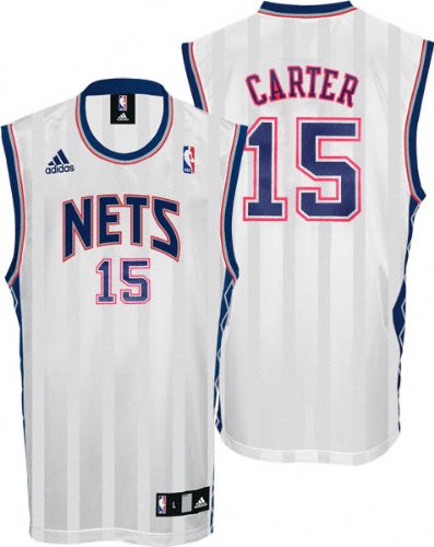 Vince Carter Youth Jersey: adidas White Replica #15 New Jersey Nets Jersey