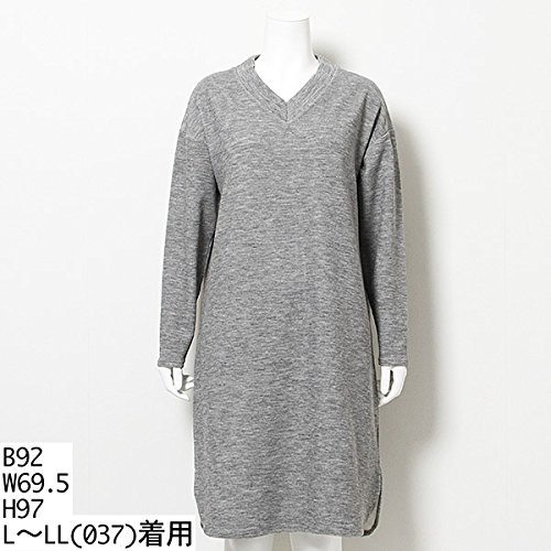 ミントブリーズ（MINT BREEZE） 【大きいサイズ】起毛素材カットソ-ワンピ-ス