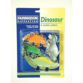 Faringdon Set 4 stampi per biscotti a forma di dinosauro Faringdon Set 4 stampi per biscotti a forma di dinosauro