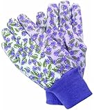 HandMaster Bella Floral Print Dotted Jersey Garden Glove