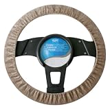 Elegant 35016 Tan Velour Steering Wheel Cover