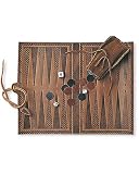 Mulholland Brothers Games Leather Backgammon Set