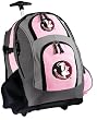 FSU Rolling Backpack Deluxe Pink Florida State University - Backpacks Bags with Wheels or School Trolley Carry-On Bags - Unique Wheeled Gifts for Girls Ladies- CUTE!