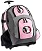 FSU Rolling Backpack Deluxe Pink Florida State University - Backpacks Bags with Wheels or School Trolley Carry-On Bags - Unique Wheeled Gifts for Girls Ladies- CUTE!
