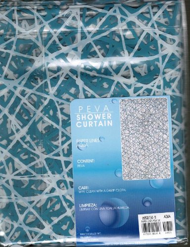 Paper Lines Peva Shower Curtain 70x72
