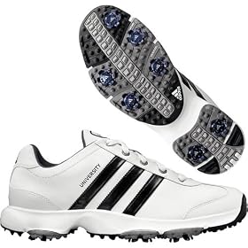adidas University Golf Shoe - (Running White Black) by adidas