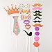 Seekingtag Photo Booth Props for Children Birthay Cosplay Halloween Party Fun Party Favor(31pcs)