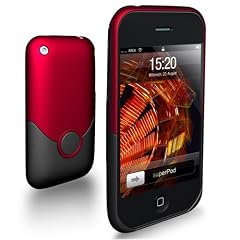Luxe f�r iPhone 3G & 3GS - rot/schwarz - Hartschalen-Geh�use mit softer, metallisch gl�nzender Oberfl�che