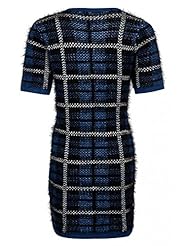 Acrylic Short Sleeves Winter  Dress