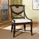 Carmel Dark Mahogany and Natural Seagrass Dining Chair, 19 Seat Height (Mahogany Seagrass)... by Powell