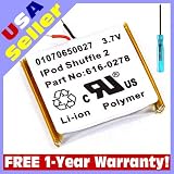 Battery for Apple iPod Shuffle 2nd 3rd Generation Gen 2G 3G 616-0274 616-0278 6160274 6160278 2 3