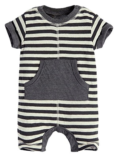 Fiream Baby Boys open buckle cotton Romper(70007TZ,9M)