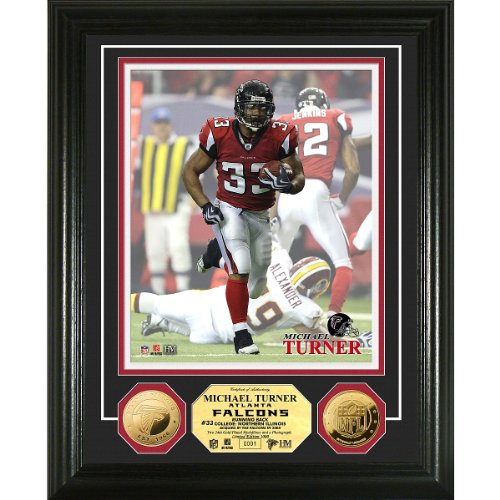 Highland Mint Atlanta Falcons Michael Turner 24Kt Photo Mint