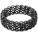Nervous System Diagrid Black Nylon Bangle Brac