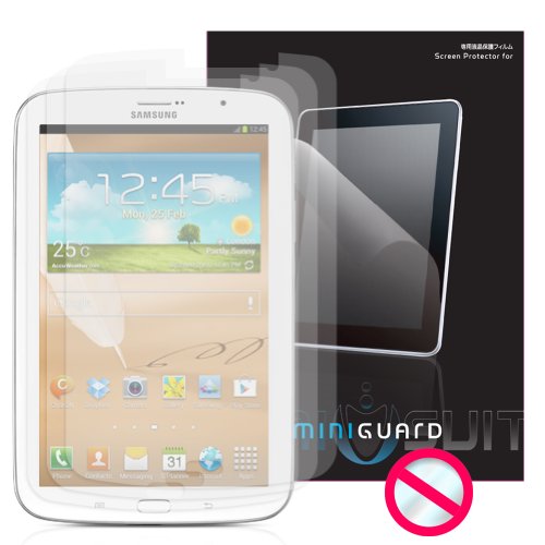 MiniGuard Screen Protector for Samsung Galaxy Note N5100 8.0" S-Pen Compatible (3x Pack Anti Glare)