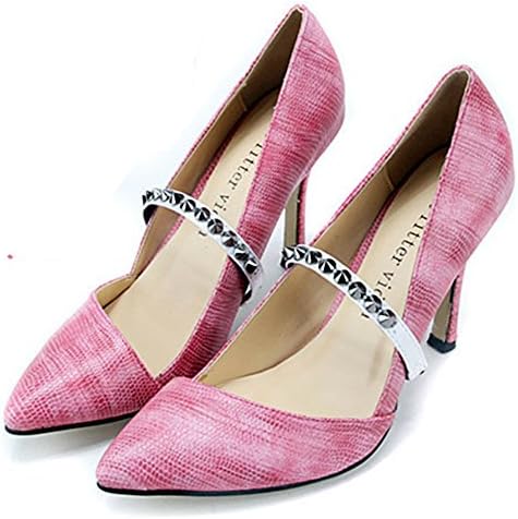 Camix Women's Rivet Elegant Detachable Shoe Straps,High Heels Anti-loose Shoelace Accessories (silver)