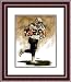 New Orleans Saints Framed Deuce McAllister New Orleans Saints Large Giclee 23 X 27 - Cherry
