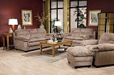 Microfiber Sofa Set - 4 Piece in Sandle Microfiber - Coaster