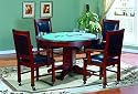 5pc Davilla Collection Poker Game Dining Table & 4 Chairs Set
