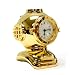 Gold Colored Diving Helmet Clock - Decorative Clock