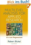 Multilevel Analysis for Applied Research