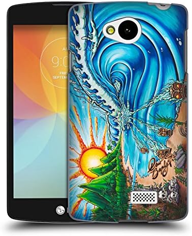 Official Drew Brophy Wall of Skulls Surf Art 2 Hard Back Case for LG F60 D390N / D392 Dual SIM