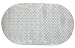 Ginsey Aquatouch Oval Bubble Bath Mat, Clear