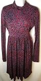 Vivienne Tam Deco Rose Silk Jersey Dress