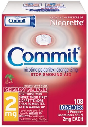 Commit Cherry 2mg Lozenge 108ct, 0.68 Packages