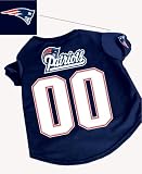 New England Patriots Official NFL Dog Football Jersey Shirt - Size Large