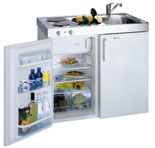 Bauknecht MKV 1117-R Mini-K&uuml;che / EEK: A / Energieverbrauch: 230 kWh/Jahr / K&uuml;hlen: 114 Liter / Gefrieren: 16 Liter