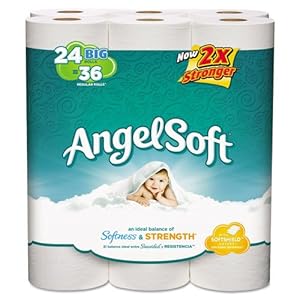 Angel Soft ps Bath Tissue, 2-Ply, 250 Sheets/Roll, 2/PK