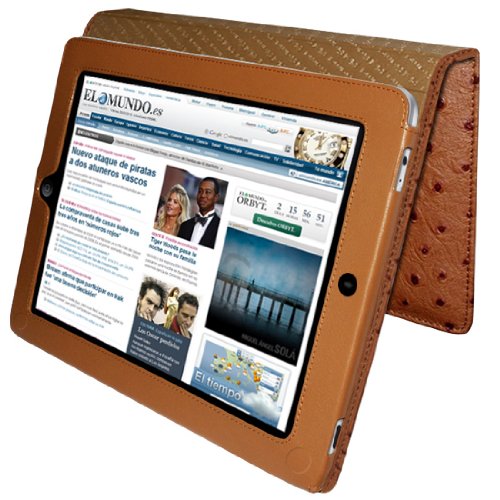 Piel Frama Premium Leather Case with MAGNETIC Closure for the Apple iPad (1st Generation) (Ostrich)