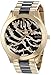Michael Kors Slim Runway Zebra-pattern Crystal Pave Dial Two-tone Ladies Watch MK3315