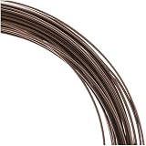 51AURFhm6lL. SL160  Vintage Bronze Plated Copper Half Round Craft Bead Wire 18Ga (21Ft)